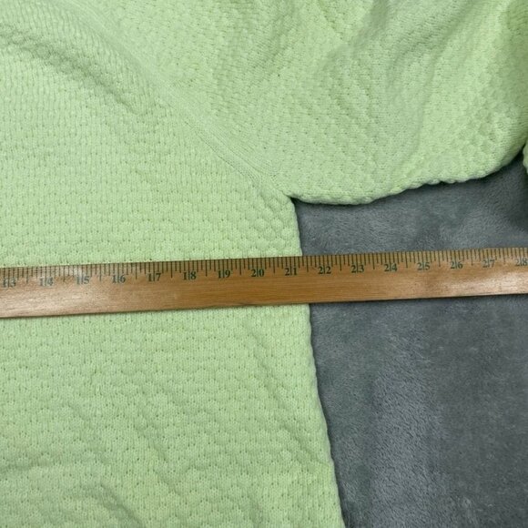 Joan Rivers Womens Lime Green Textured Sweater Size L Lightweight A0528 - Picture 4 of 7